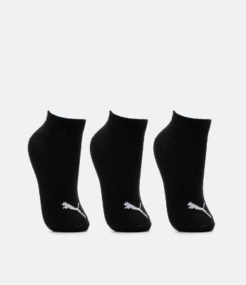 Kit 03 Pares de Meias Cano Baixo Infantil Estampa Puma - Tam 25 ao 34