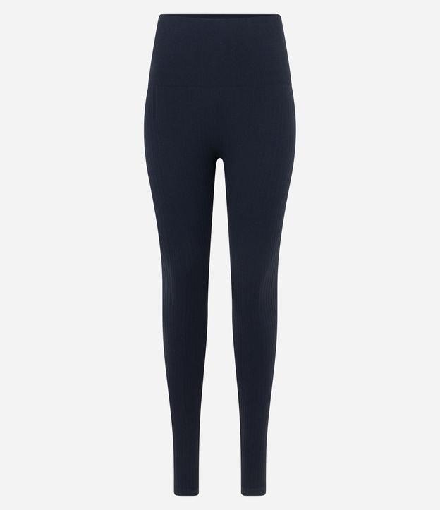 Calça Legging Esportiva com Textura Canelada e Sem Costura - 2