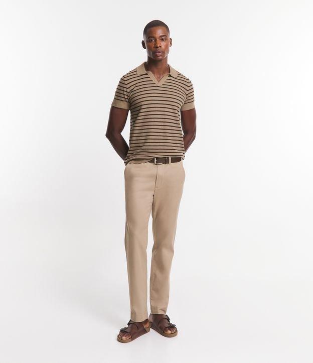 Calça Slim em Sarja com Elastano - 1