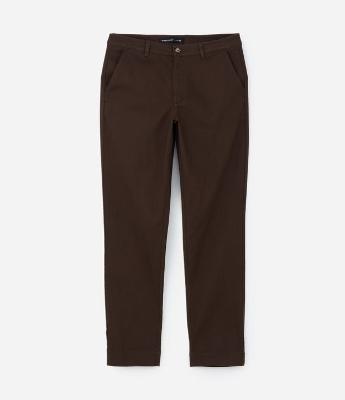 Calça Slim em Sarja com Elastano