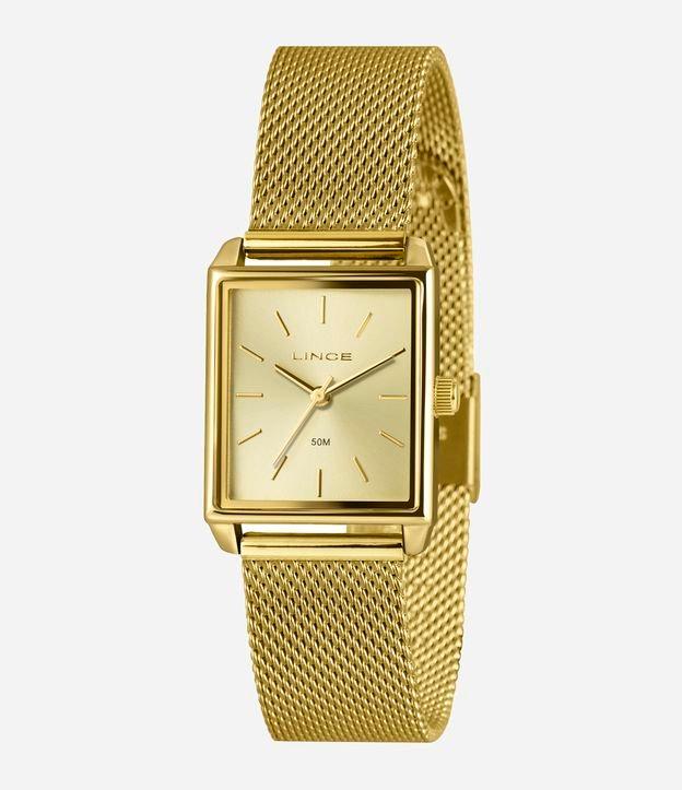 Relógio de Metal Lince Feminino Analógico com Caixa de Metal e Pulseira de Aço LQG4766L25 C1KX - 1