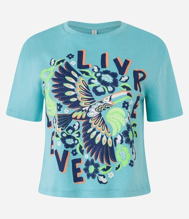 Blusa T-shirt em Meia Malha com Estampa Tucano - 2