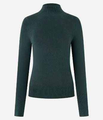 Blusa Básica em Tricô com Golinha Alta