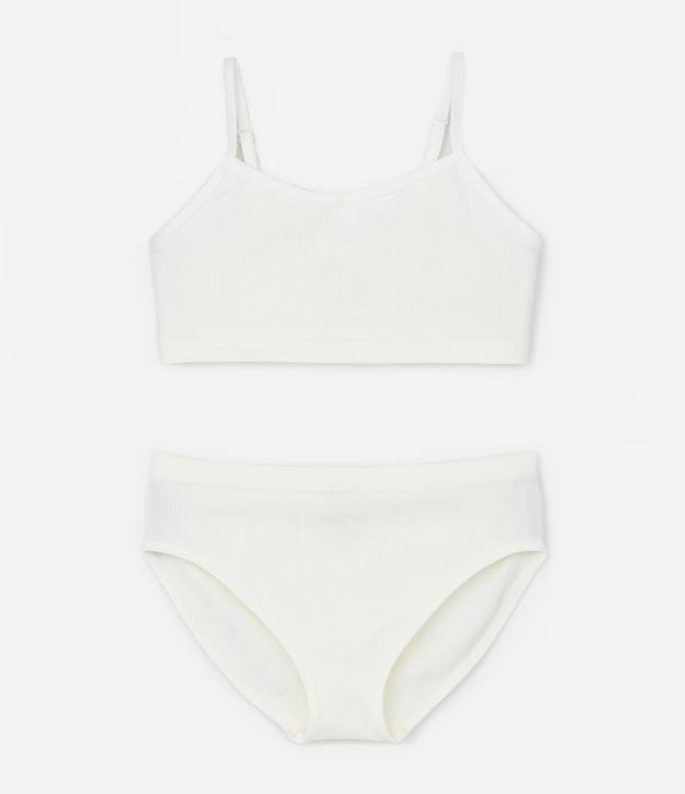 Conjunto Sutiã e Calcinha Infantil sem Costura - Tam 10 a 14 Anos - 1