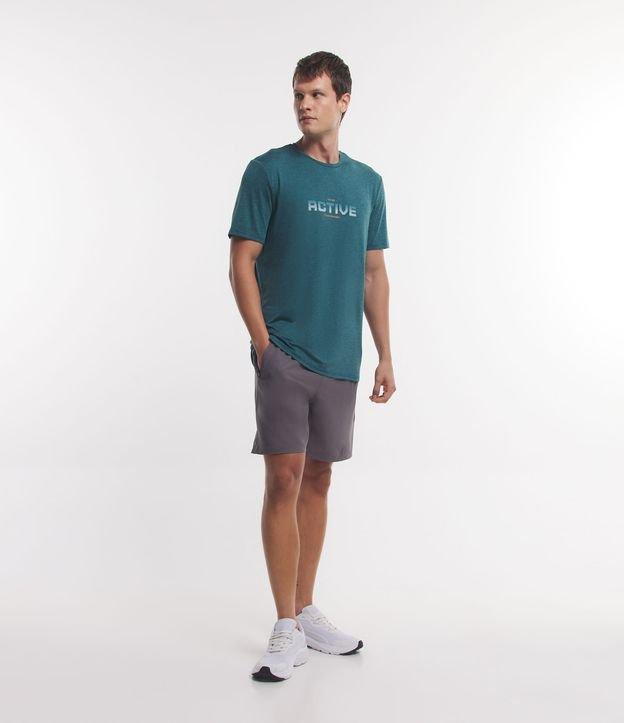 Bermuda Esportiva com Laser Cut e Bolsos com Zíper - 1