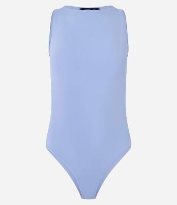 Body Básico em Poliamida com Gola Redonda