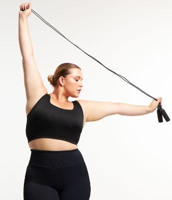 Top Esportivo em Ribana com Alça Larga Curve & Plus Size