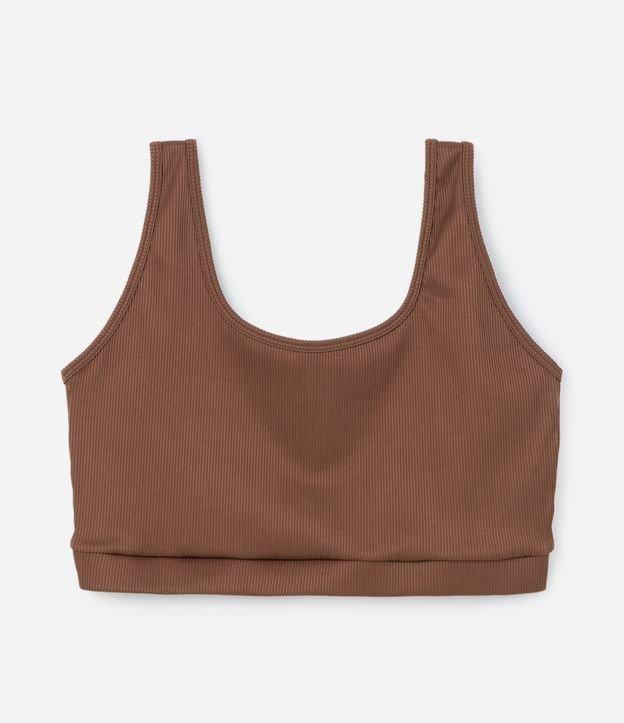 Top Esportivo em Ribana com Alça Larga Curve & Plus Size - 1