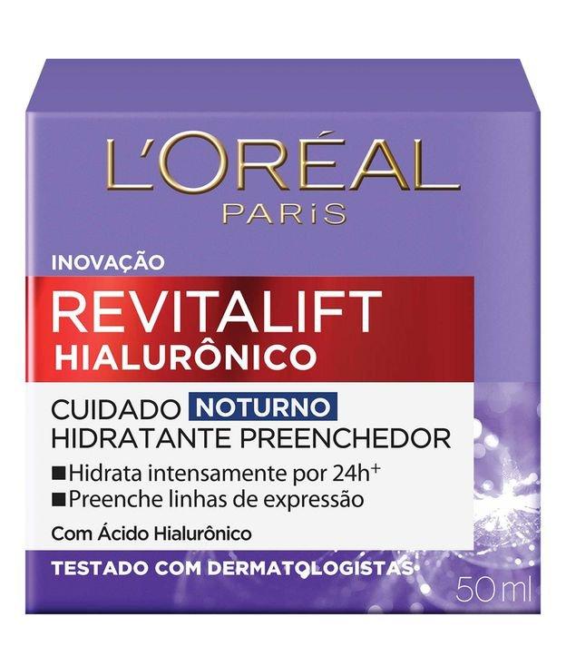 Creme Facial Anti-idade L'Oréal Paris Revitalift Hialurônico Noturno, 49g - 1