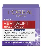 Creme Facial Anti-idade L'Oréal Paris Revitalift Hialurônico Noturno, 49g - 1
