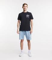 Bermuda Slim Jeans com Puídos e Barra a Fio - 1