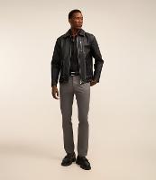 Calça Slim em Sarja com Bolsos Faca - 2