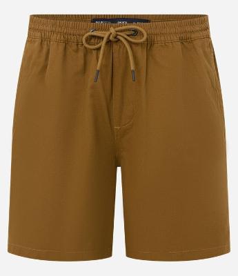 Bermuda em Sarja com Elástico no Cós e Cordão