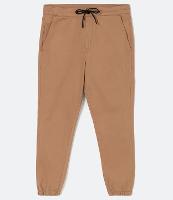 Calça Jogger em Sarja com Amarração na Cintura - 2