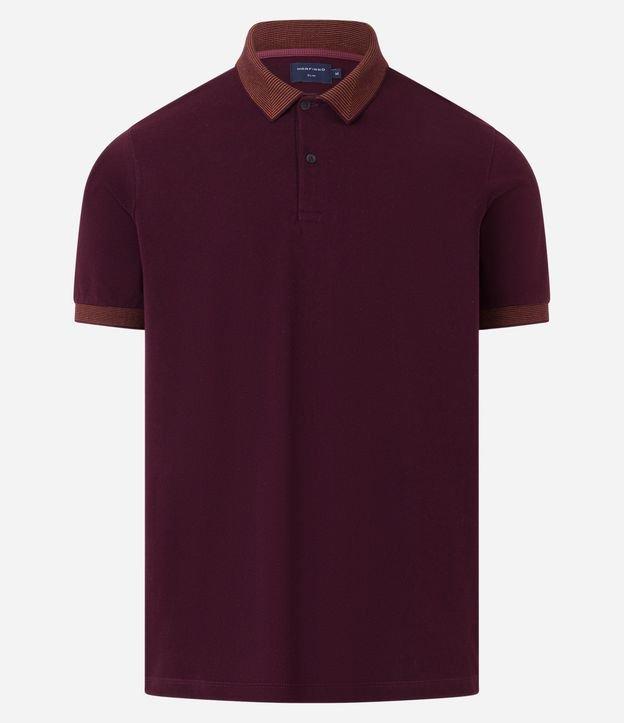 Camisa Polo Slim em Algodão com Botões e Detalhes Contrastantes - 2