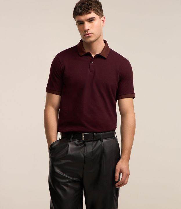 Camisa Polo Slim em Algodão com Botões e Detalhes Contrastantes - 4