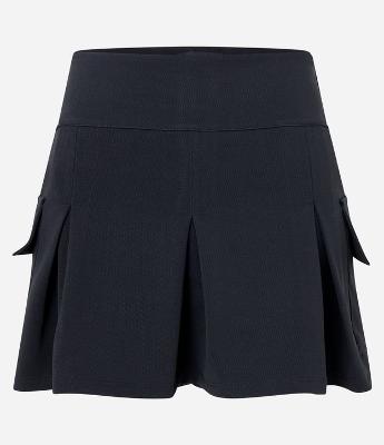 Short Saia em Crepe com Pregas e Bolso Cargo