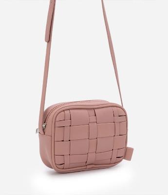 Bolsa Transversal Infantil em PU com Textura Tramada