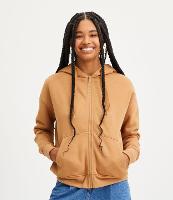 Casaco em Moletom Peluciado com Capuz e Bolso Canguru - 1