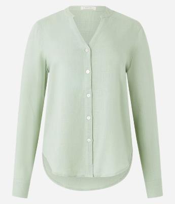 Camisa em Viscolinho com Abotoamento Frontal