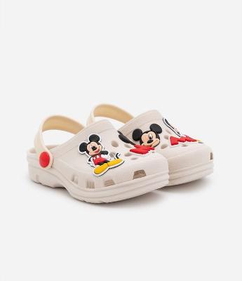 Sandália Babuche Infantil com Patches do Mickey - Tam 20 ao 33