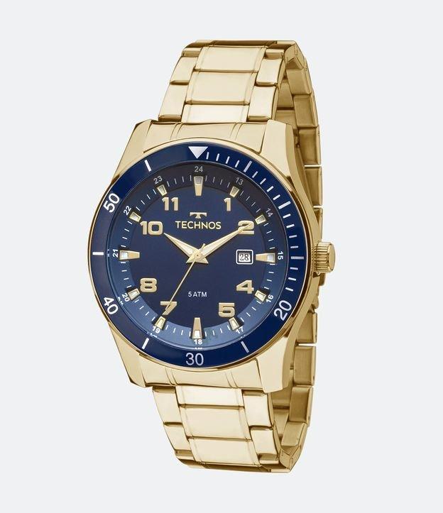 Relógio Technos Analógico com Caixa e Pulseira em Aço 2115MQLS 4A - 1