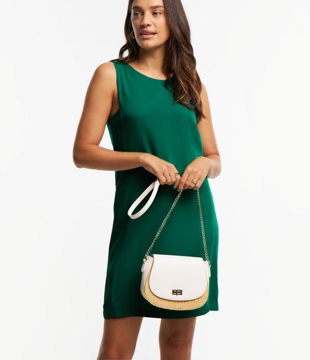 Vestido em Viscolinho com Alça Larga e Fechamento em Zíper nas Costas - 2