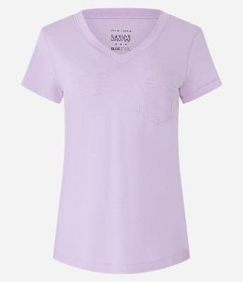 Blusa Básica em Algodão com Bolsinho Frontal