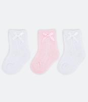 Kit com 3 Meias Bebê Texturizada - Tam 0 a 12 meses - 1