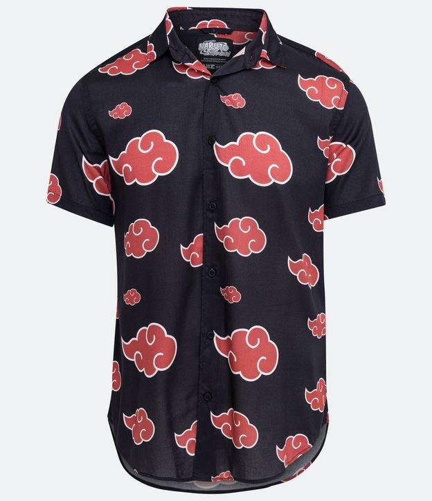 Camisa Manga Curta em Viscose com Estampa Akatsuki - 2