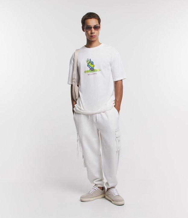 Calça Jogger em Moletom com Bolsos Táticos - 1