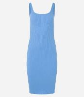 Vestido Midi Básico com Decote Quadrado - 1