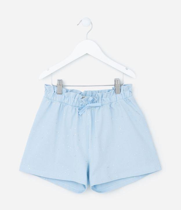 Short Clochard Infantil com Glitter Holográfico - Tam 5 a 14 Anos - 1
