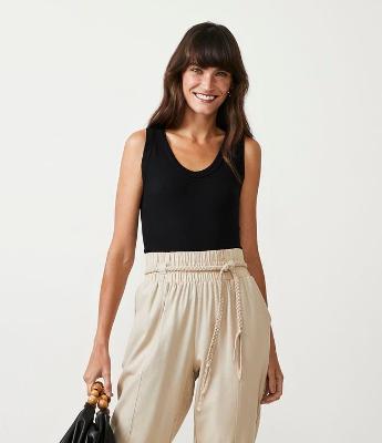 Blusa Regata Básica em Ribana