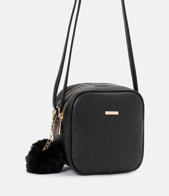 Bolsa Transversal Floater com Pompom