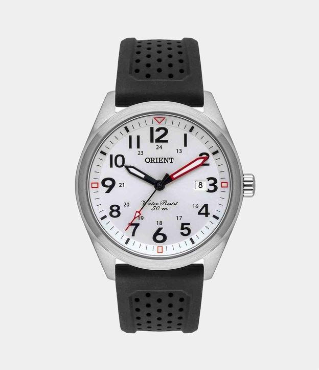 Relógio Orient Analógico com Pulseira Silicone e Caixa em Aço MBSP1028 S2PX - 1