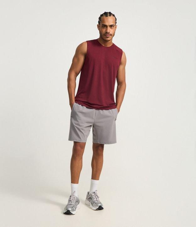 Bermuda Esportiva em Microfibra com Zíper no Bolso - 2