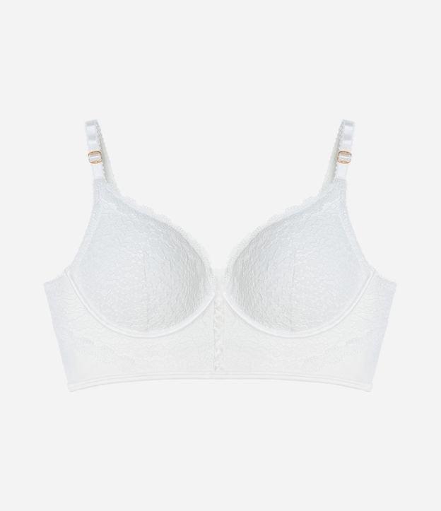 Sutiã Alongado em Renda com Bojo - 1