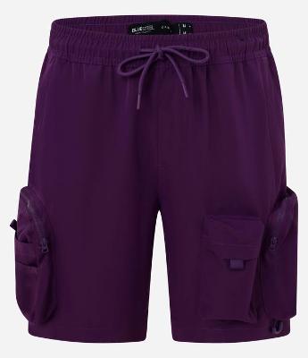 Bermuda Cargo com Cós Elástico e Bolsos Táticos