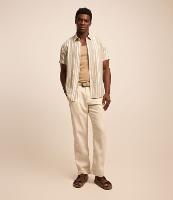 Calça Reta Alfaiataria em Linho com Bolso Faca e Barra Italiana - 2