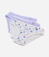 Kit 03 Calcinhas Infantis com Estampados Variados - Tam 4 a 14 anos - 1