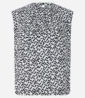 Blusa Sem Manga em Crepe com Estampa Geométrica - 2