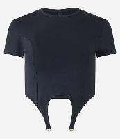 Blusa Cropped em Meia Malha com Bainha Assimétrica e com Fivela - 2