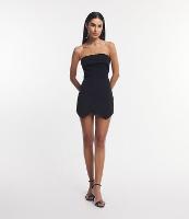 Short Saia em Crepe com Pontas e Recorte - 1