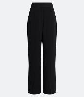 Calça Pantalona em Crepe com Fendas Frontais - 2