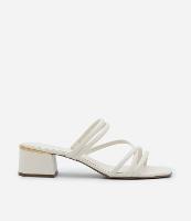 Sandália Salto Bloco com Multitiras e Detalhe Cromado - 2