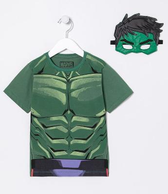 Camiseta Infantil Estampa Hulk - Tam 3 a 8 anos