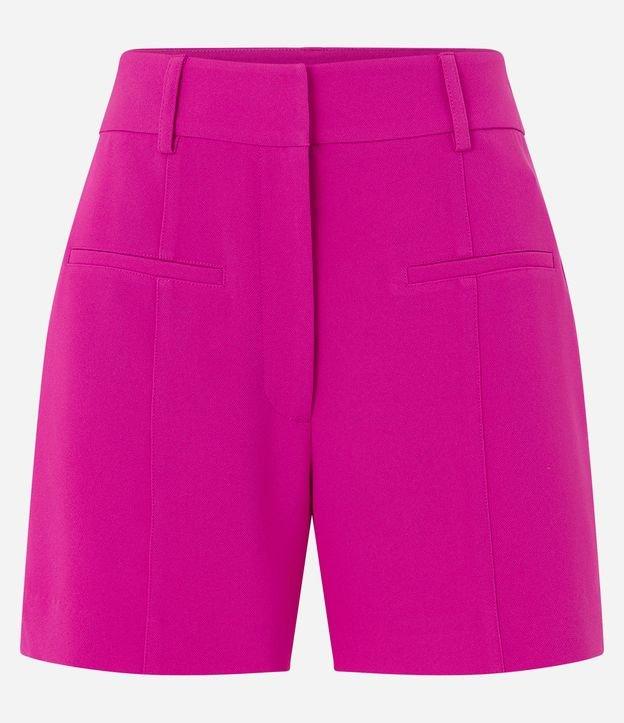 Bermuda Alfaiatada em Crepe com Bolso Fake - 2