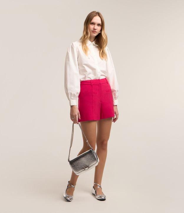 Bermuda Alfaiatada em Crepe com Bolso Fake - 2