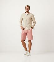 Bermuda Reta Básica em Sarja com Bolso e Fechamento em Botão - 1